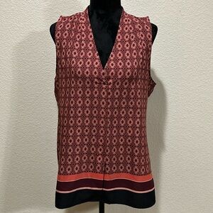 Van Heusen Print V-Neck Blouse